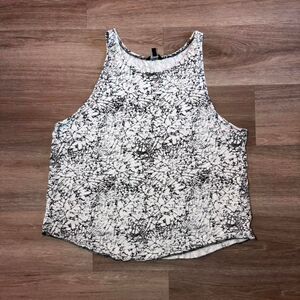 Hurley black and white tank top